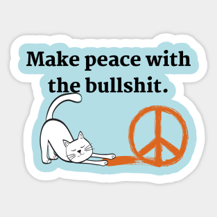 Make Peace Sticker